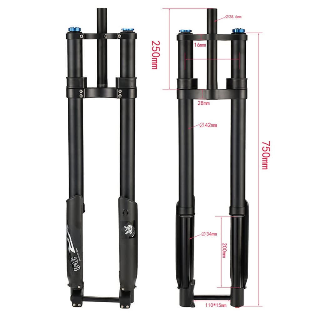 Amazon.co.jp: マウンテン バイク サスペンション倒立フォーク 26 27.5